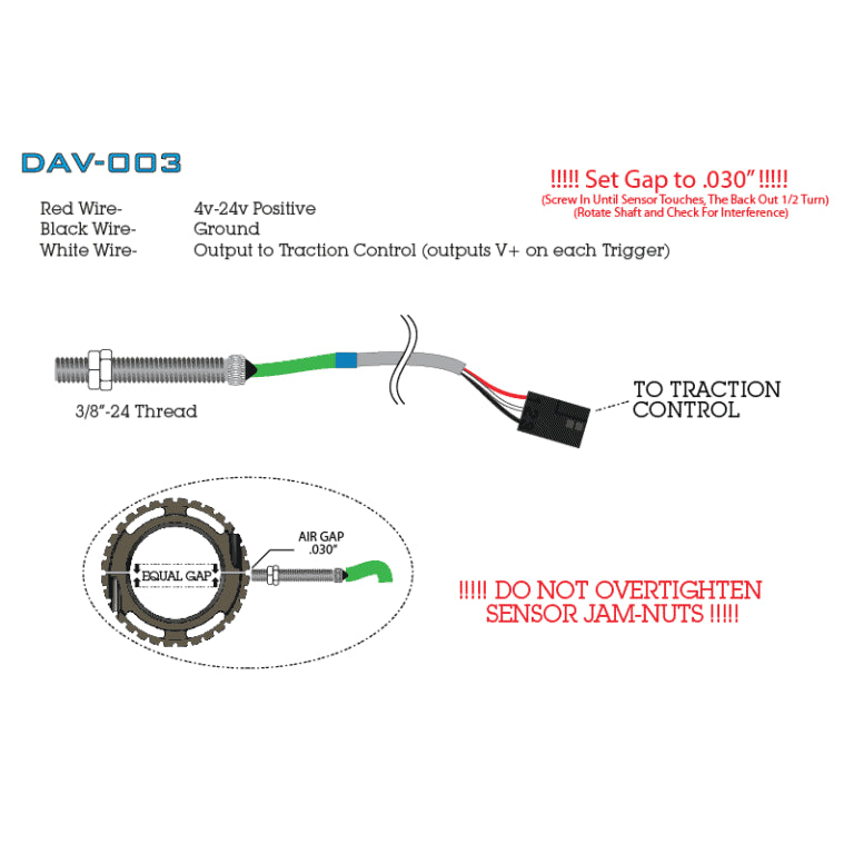 32 Tooth Drive Shaft Sensor – Single Channel Output Profiler Rated DAV-003